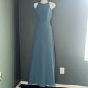 Sorella Vita New w/ Tags  Dusty Blue Maxi Formal Gown Dress Womens size Medium 10 Photo 4