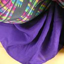 Custo Barcelona  Batwing Silk Abstract Floral Plaid Sequin Dress Colorful Small Photo 10