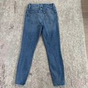 Good American  Women's Blue Good Wasit Crop Distressed Destroyed Denim Jeans 4/27 Photo 6