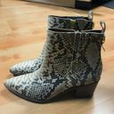 Franco Sarto Shay Snakeskin Western Booties Photo 4