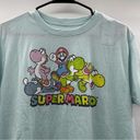 Nintendo  Super Mario Yoshi's World Light Blue Short Sleeve Tee Shirt Size M Photo 1