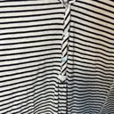 Edge Sundance V-Neck Striped Drop Sleeve Cotton Top Reverse Seam Raw  Sz L Photo 2