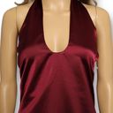 Jason Wu  Satin Halter Slip Dress Midi Sheath in Deep Dark Red Size M Photo 2