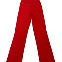 Alice + Olivia  Gorgeous Coin Pocket Jean Perfect
Ruby Red Flared High Waist 25 Photo 4