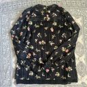 Modcloth  Accentuated Ease Black Floral Print Top Photo 7