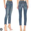 RE/DONE Redone High Rise Ankle Crop In Vintage Stone Wash Button Fly Size 24 Photo 1