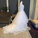 Women’s White Wedding Dress Tulle Ruffles Sweetheart Neckline Size 6 NWOT White Photo 7