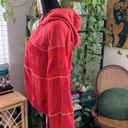 Free People Movement  Win Win Cherry Red 1/2 Zip Pullover Hoodie Photo 1