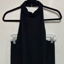 St. John  Collection Santana Knit Black Halter Midi Dress - Size 12 Photo 3