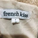 French Kiss Womens L Faux Furry jacket  Tan Long Sleeve Photo 12