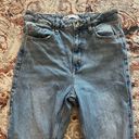 ZARA High Rise Straight leg Split hem Jeans Light Wash size 4 Blogger favorite Photo 3