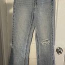 Loft Light Wash Flared Jeans - with rip Photo 1