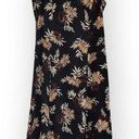 American Vintage Vintage Studio I Black Brown Tropical Hawaiian Midi Dress 16 Photo 0