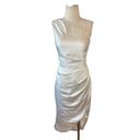 Elliatt  Cassini Midi Satin Dress in Ivory Photo 4