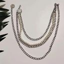 Boho Retro Style Multilayer Silver Plated Alloy Adjustable Waist Chain Photo 4