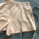 Good American  the high waist sweat short blush pink size small Photo 10