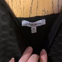 White Birch NWOT : BLACK Knit Embossed Bodysuit MEDIUM Photo 3