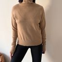 Wilfred  Aritzia Brown 100% Merino Wool Turtle Sweater Size M Photo 5