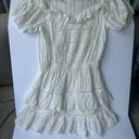 Love Shack Fancy  Off the Shoulder Mini tiered mini dress size M, romantic, FLAWS Photo 10