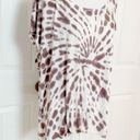 Nanette Lepore Tie Front Tie Dye T-Shirt White Size 1X New With Tags Photo 1