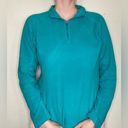 The North Face  Quarter Zip Fleece Pull-over Size Large Teal Photo 0