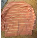 Ralph Lauren  salmon pink striped crew neck sweatshirt size medium women's Photo 3