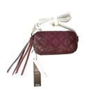 Aimee Kestenberg  Wine Genuine Leather Wild At Heart Crossbody Mini Shoulder Bag Photo 4