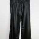 ZARA  Blogger Favorite Black Faux Leather Straight Leg Pants Large Photo 7