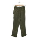 Treasure & Bond New  Pants Womens Size 0 Paper Bag Waist Cuffed Olive Green Photo 5