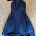 Halston Heritage Blue Cocktail Dress Photo 0