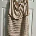 Scarlett  Champagne Beaded Dress Layered Neck 4 Photo 0