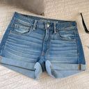 American Eagle Aeo super stretch med wash high rise shortie 8 reg Photo 0