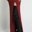 The Range  NYC x Intermix mass ribbed carved maxi dress NWT berry Photo 6