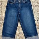 Chico's  cropped capri jeans size 12 cuffed Photo 0