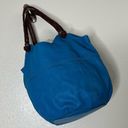 The Sak  Large Tote Ocean Blue Leather Purse Photo 9