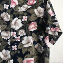 American Vintage Vintage Tropical Floral Print Short Sleeve Top Blouse Photo 3