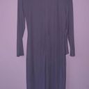 Ralph Lauren NEW  Size 6 Dress Midi Lilac Purple Wrap Front 3/4 Sleeve High Neck Photo 5