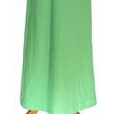 Jones 3/4 Sleeve Maxi Dress Green Size 8 Vintage Retro Minimalist 60s Mod Boho Photo 6