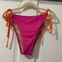 Shade & Shore  pink and orange bikini bottom size medium  Photo 7