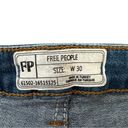 Free People  Kick Crop Raw Hem Straight Leg Slightly Flared Jeans 30 Photo 11