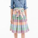 J.Crew  G5031 Rainbow Gingham Tie-Front Skirt $118 EUC 6 Photo 2