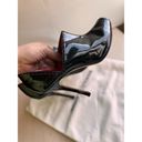 Manolo Blahnik  Black Patent Leather Peep Toe Ankle Booties Size 39 / US 9 Photo 6