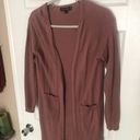 Love Tree Mauve Pink Long Cardigan Photo 0