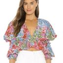 In Bloom S/W/F Revolve Nova Crop Long Sleeve Top  Floral Small Photo 2