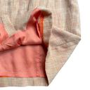 Tracy Reese Anthropologie  New York Orange Linen Sheath Style Strapless Dress Sz4 Photo 5