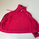 Free City  Leopard Zip Hoodie Fuschia, S Photo 8