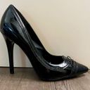 Nine West  Carrelie Black Patent Leather Stiletto Pumps Photo 2