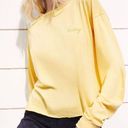 Brandy Melville  John Galt Camila Yellow Honey Crop Long Sleeve T-Shirt One Size Photo 1