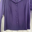 Dress Barn Vintage Y2K  Plus Size Purple Collared Button Down Bell Sleeve Blouse Photo 3