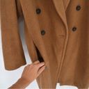 Vince  Brushed Wool Double Breasted Coat Mid Length in Camel Brown Size M Photo 7